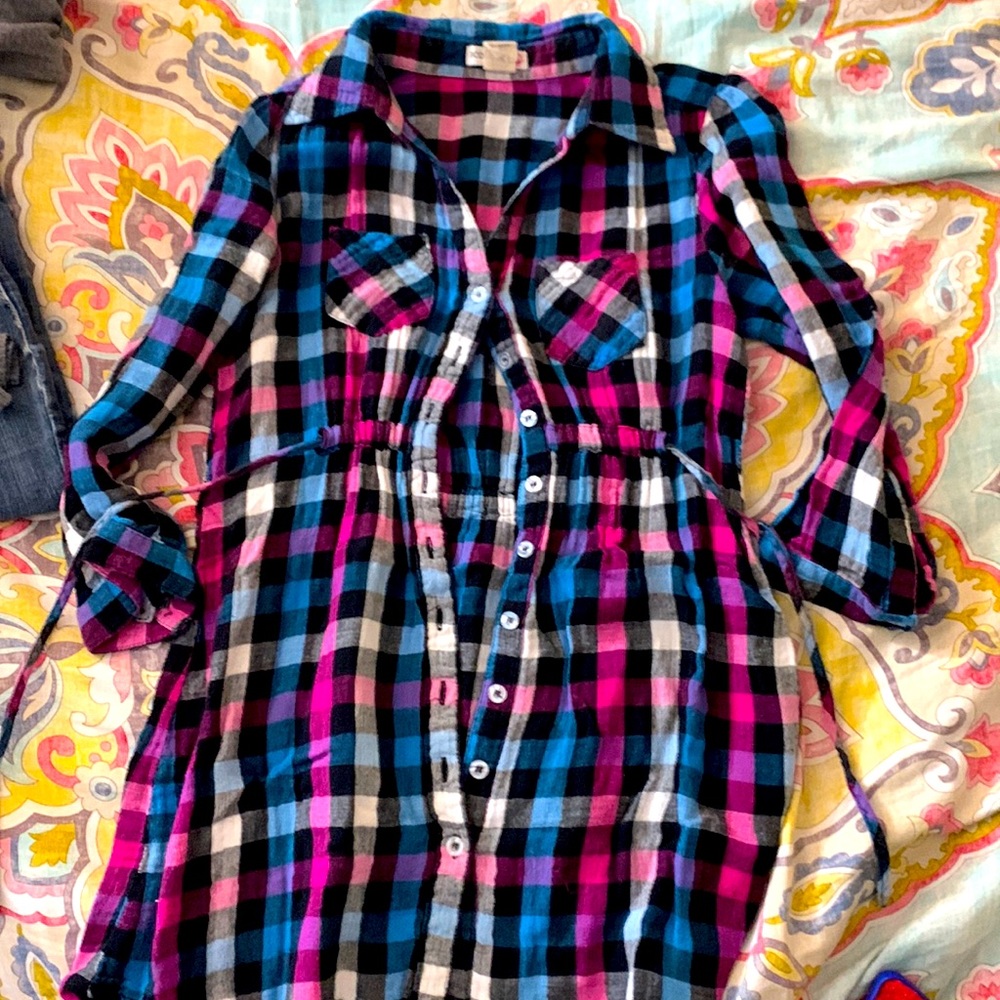 Long button up